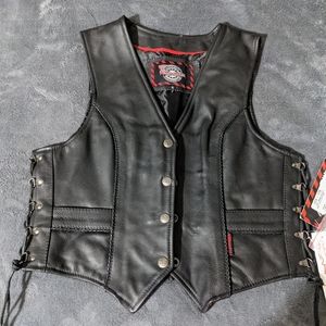 Milwaukee Genuine Leather Vest Women's Size Small